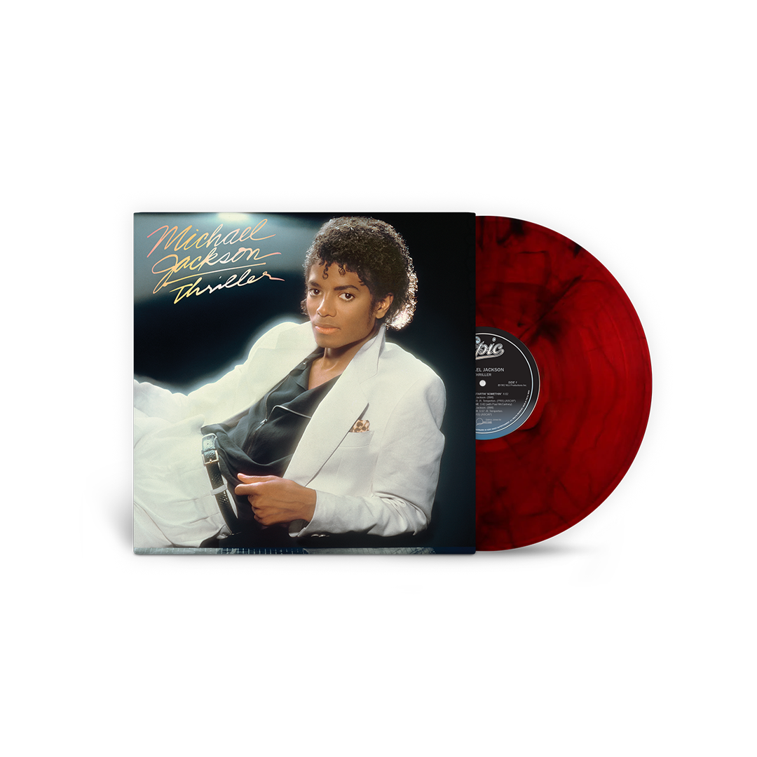 Vinyle Thriller - Red & Black Marble